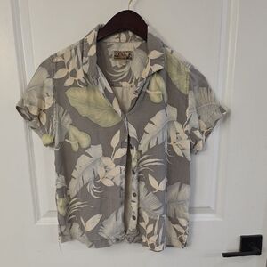 Tiki Classics 100% Silk Button Down Hawaiin Shirt